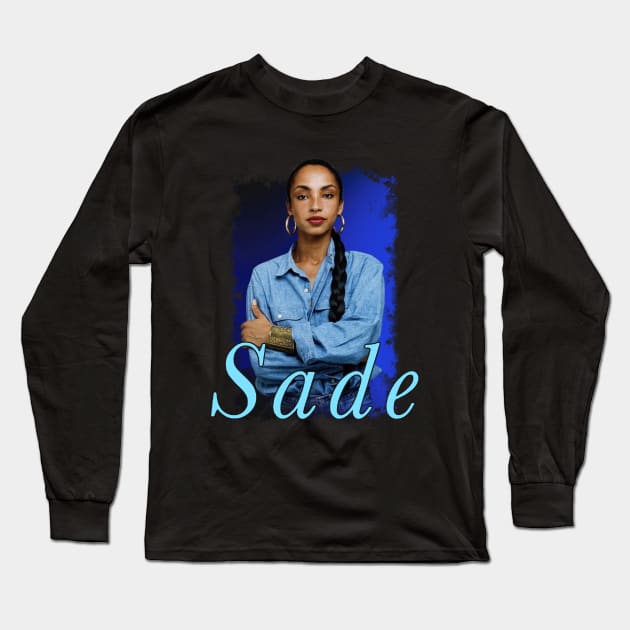 Sade - Retro 80s Music Long Sleeve T-Shirt by MamasYoO